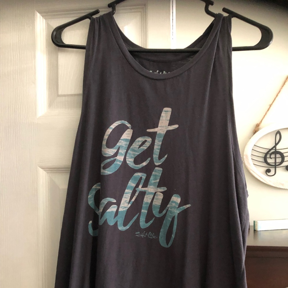 Salt Life Get Salty Hi Low Tank Top